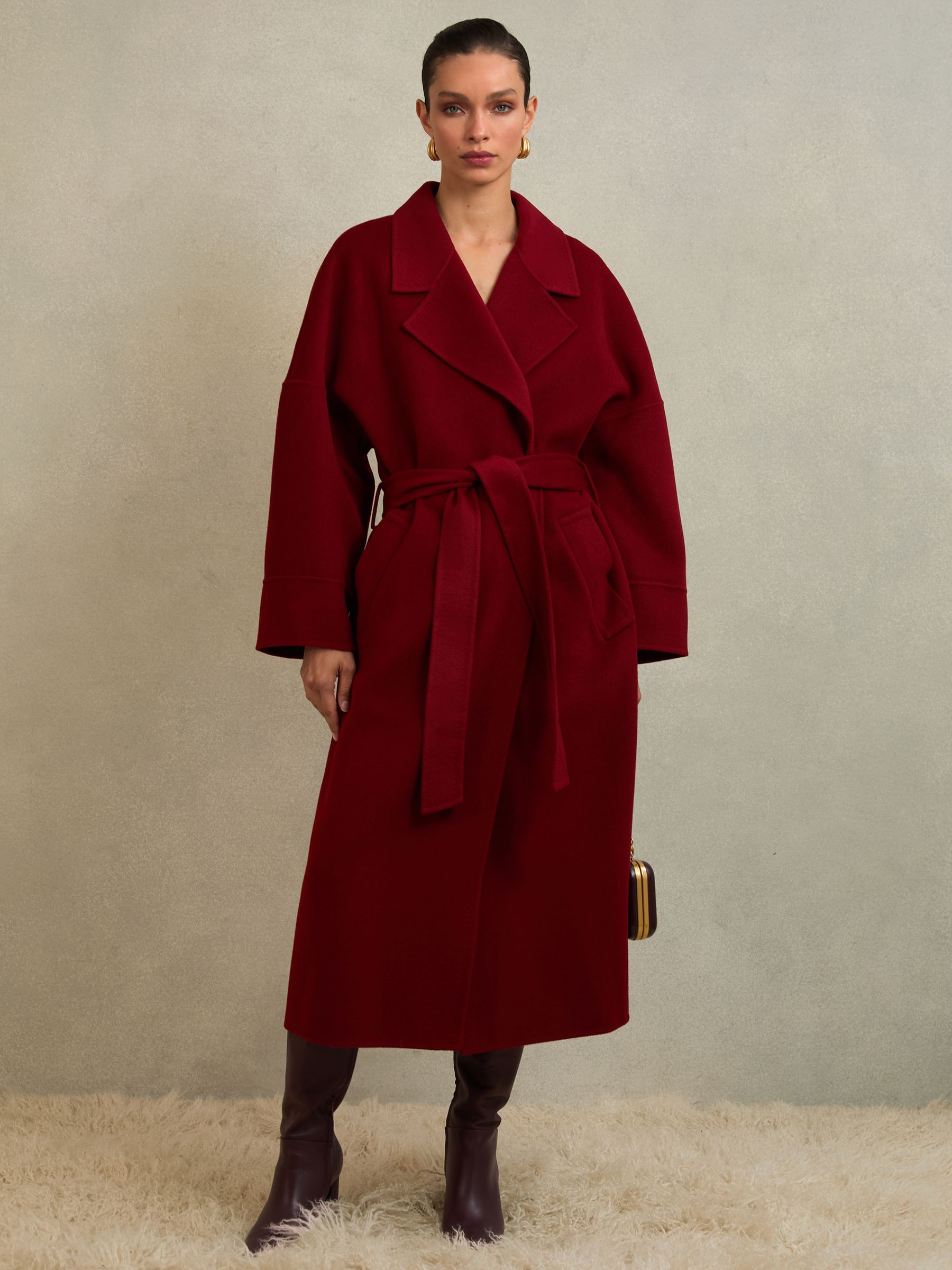 Buy Atelier Red Renato Atelier Wool Blindseam Belted Coat from