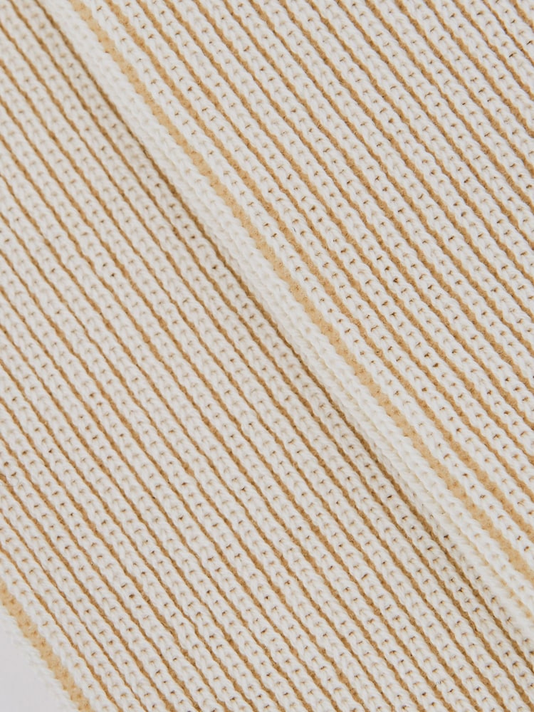 Reiss Ecru/Oatmeal Cory Two Tone Cotton Socks - Image 3 of 3