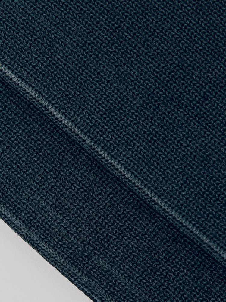 Reiss Dark Green Cory Two Tone Cotton Socks - Image 3 of 3