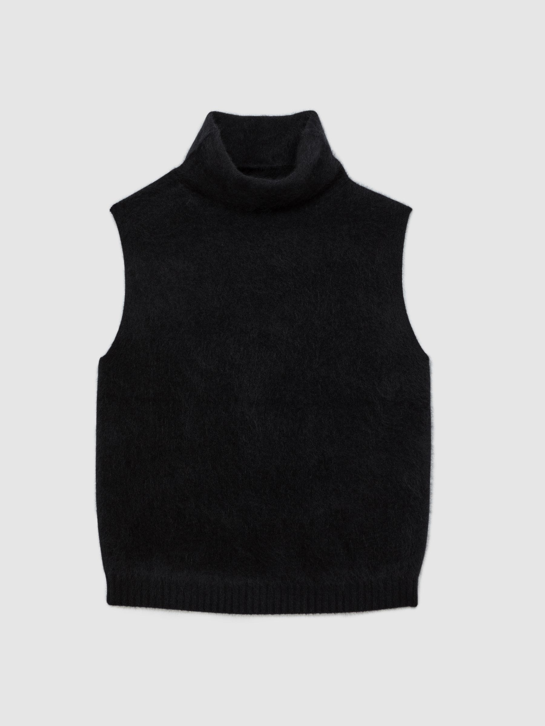 Buy Atelier Black Misty Atelier 100% Brushed-Cashmere Tank Top