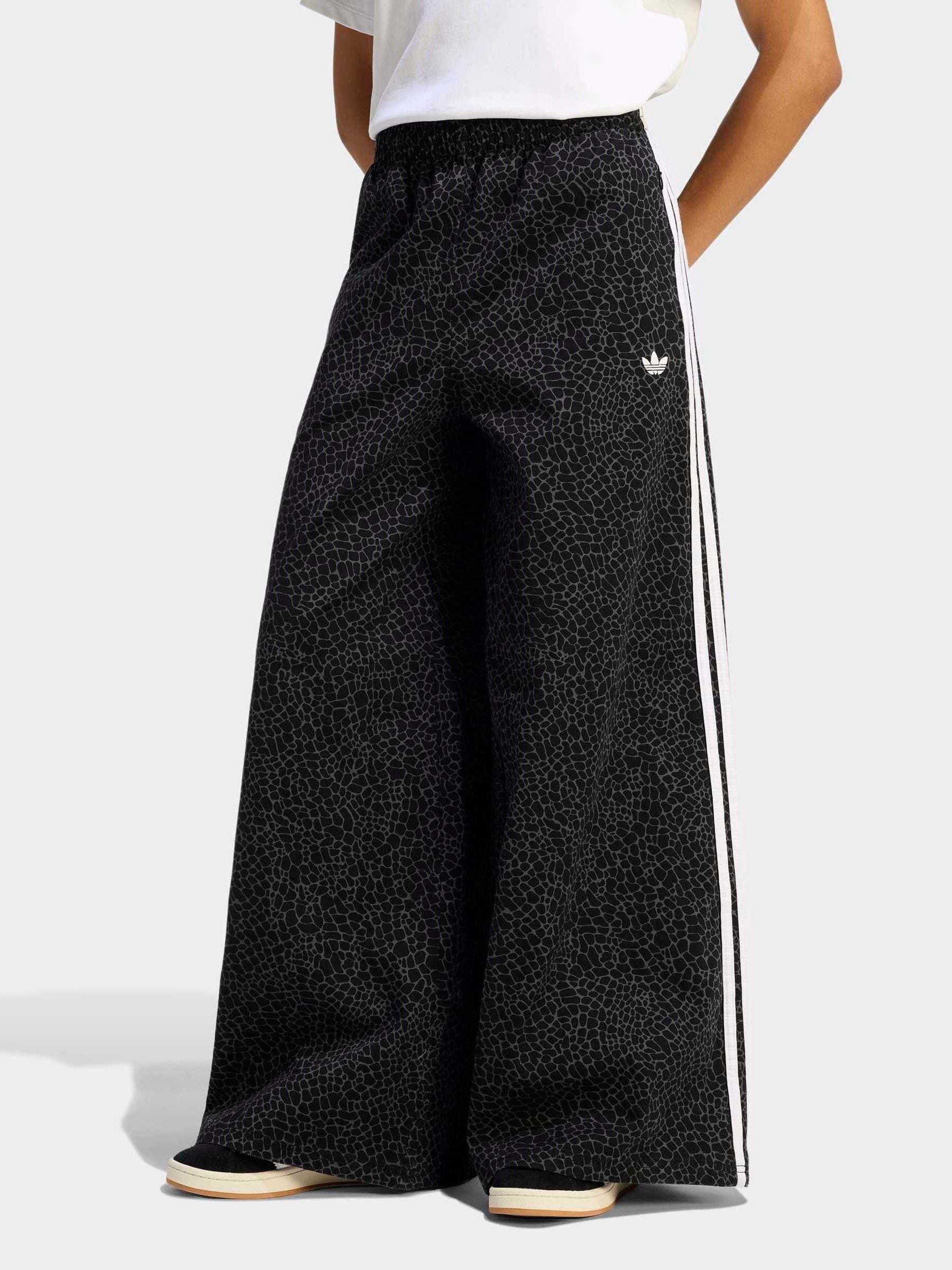 Buy adidas Originals Black Firebird Oversized Animal Print