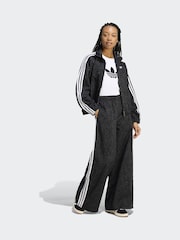 adidas Originals Black Firebird Oversized Aop Denim Jeans - Image 12 of 13