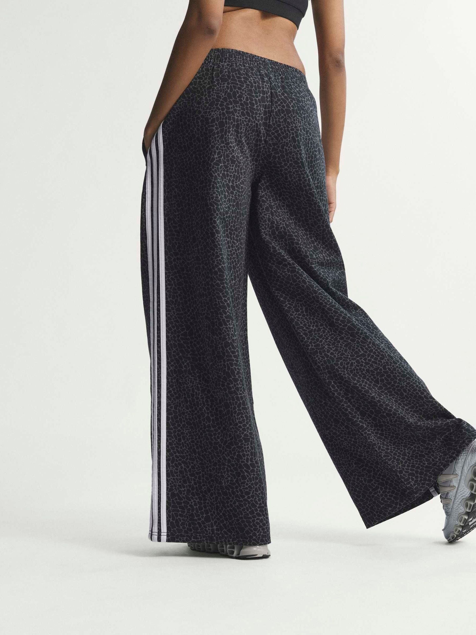 Buy adidas Originals Black Firebird Oversized Animal Print