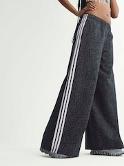 adidas Originals Black Firebird Oversized Aop Denim Jeans - Image 7 of 13