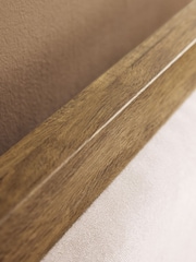 Oak Effect Bronx Wooden Two Drawer Storage Upholstered Bed Frame - Image 6 of 8