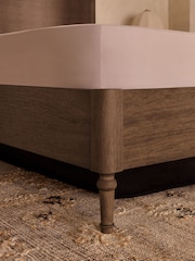 Rattan Bronx Dark Oak Effect Lily Wooden Without Footend Ottoman Storage Bed Frame - Image 6 of 9