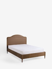 Rattan Bronx Dark Oak Effect Lily Wooden Without Footend Ottoman Storage Bed Frame - Image 7 of 9