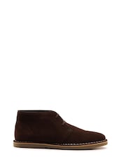 Off The Hook Light Brown Sahara Suede Leather Desert Lace-Up Chukka Boots - Image 2 of 6