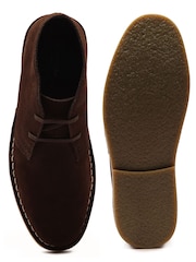 Off The Hook Light Brown Sahara Suede Leather Desert Lace-Up Chukka Boots - Image 6 of 6