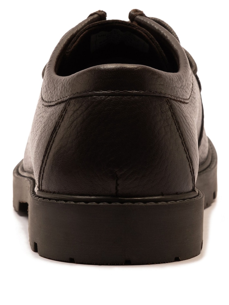 Off The Hook Brown Sky Leather Lace-Up Casual Boat Shoes - Image 6 of 6
