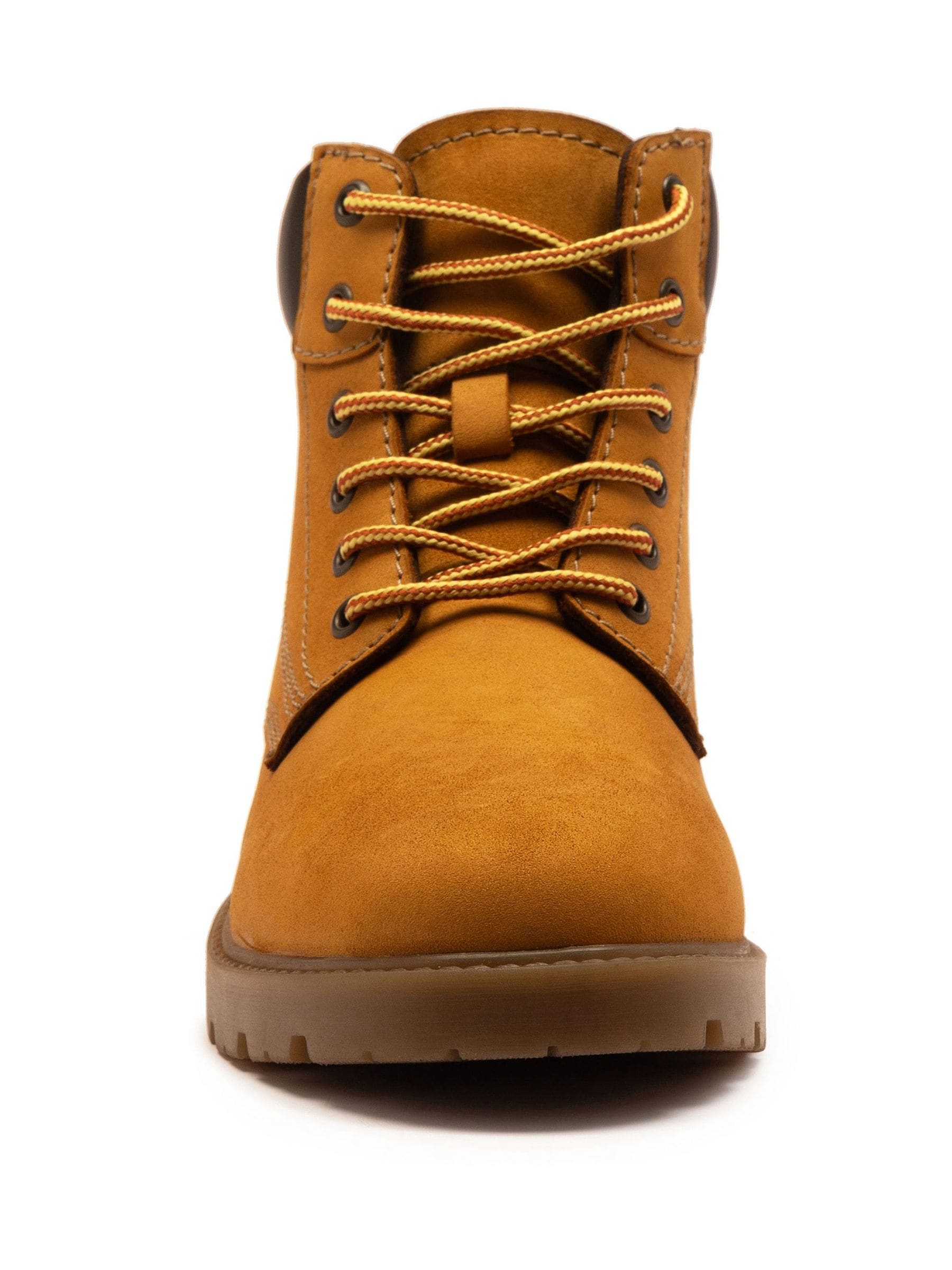 Buy Off The Hook Yellow Solo Leather Lace Up Casual Ankle Boots