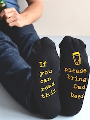 Personalised Hidden Message Please Bring Beer Socks by Solesmith - Image 1 of 1