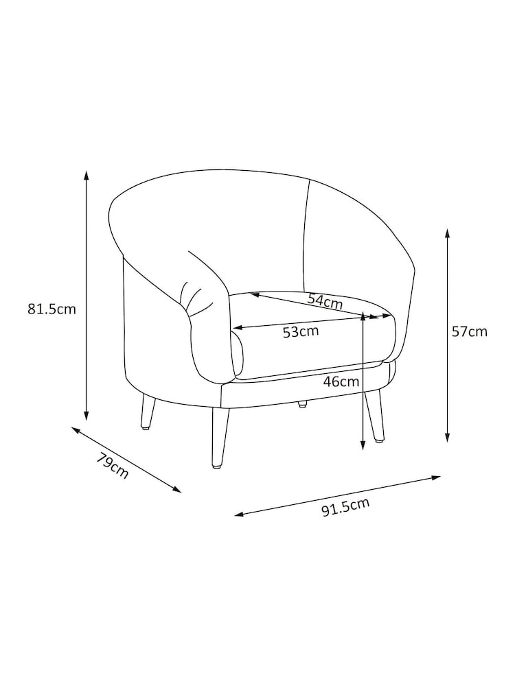 Relaxed Linen Look Mid Green Digby Accent Chair - Image 10 of 10
