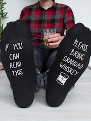 Personalised Hidden Message Please Bring Whiskey Socks by Solesmith - Image 1 of 1