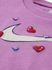 Nike Blue Crew Top & Joggers Set - Image 5 of 5