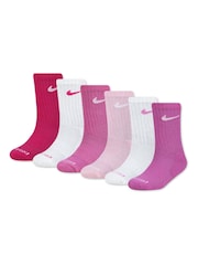 Rosa - Nike Performance Crew Socks 6 Pack - Bilde 1 av 3