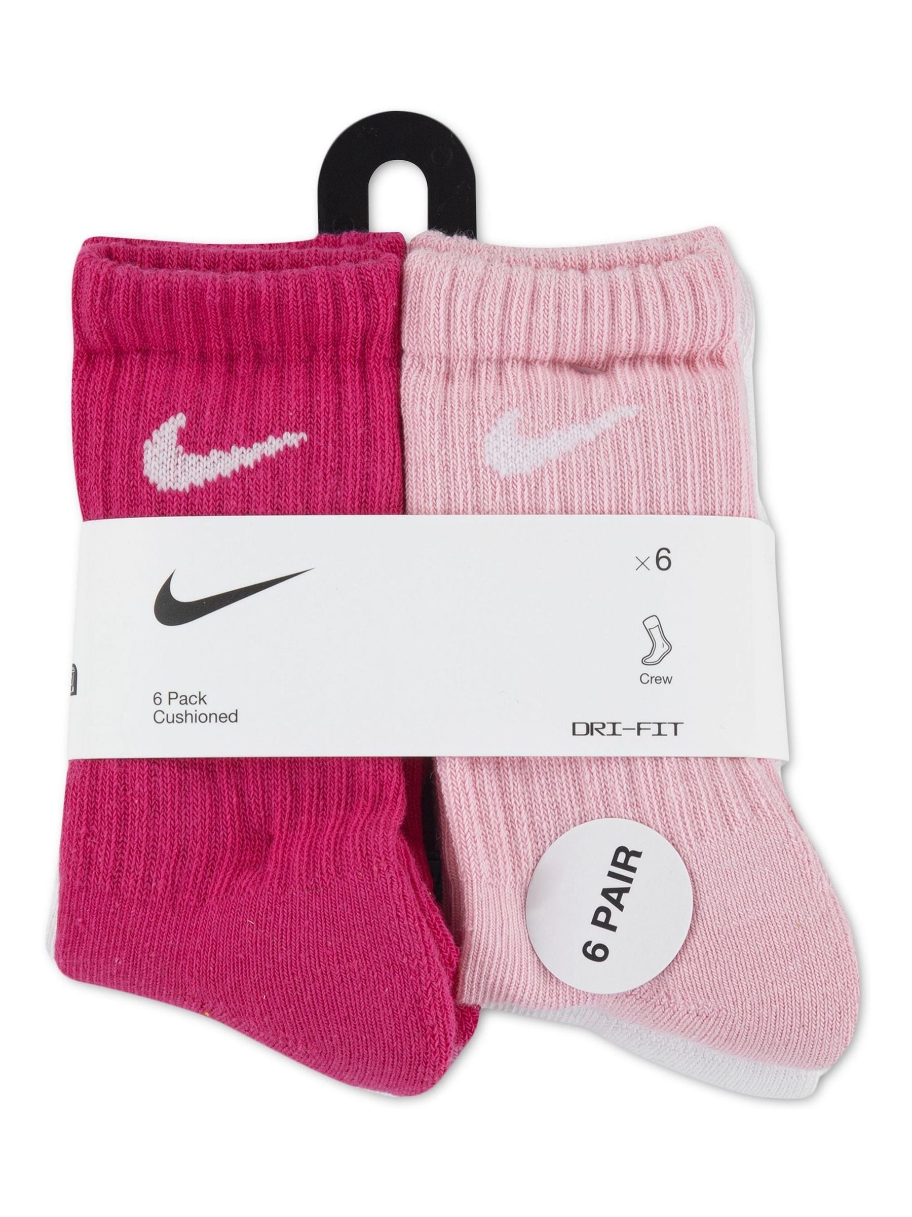 nike dri fit pink socks