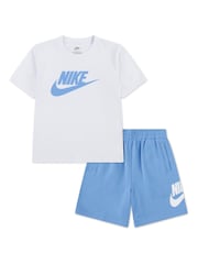 Nike Blue Club T-Shirts & Short Set - Image 1 of 5