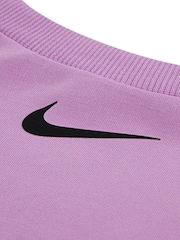Nike Purple Little Kids Graphic Crew and Joggers Set - Image 5 of 6