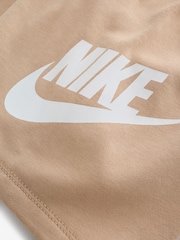 Nike Brown HBR Club T-Shirt and Shorts Set - Image 6 of 7