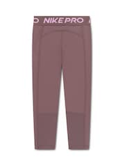 Nike Brown Little Kids PRO Leggings - Image 2 of 4
