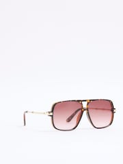 River Island Aviator Metal Sunglasses - Imagem 3 de 5