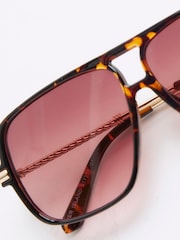 River Island Aviator Metal Sunglasses - Imagem 5 de 5