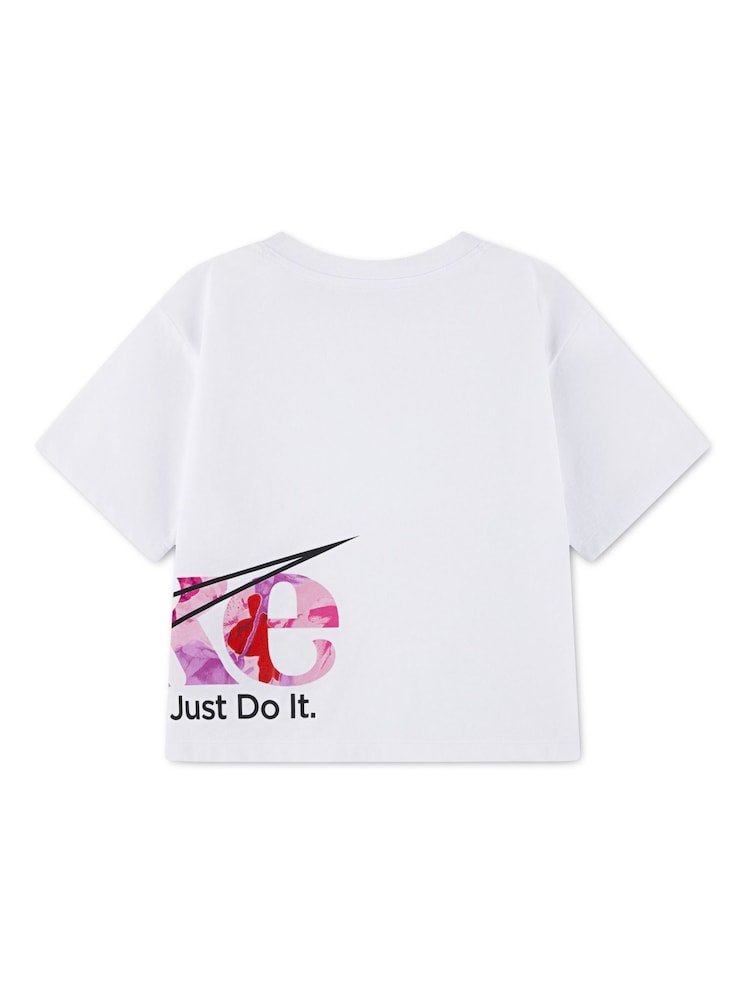Nike Little Kids Move With Nature Graphic Boxy Fit T-Shirt - Imaginea 2 din 3