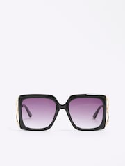 River Island Square Cut Out Sunglasses - Imagem 1 de 5