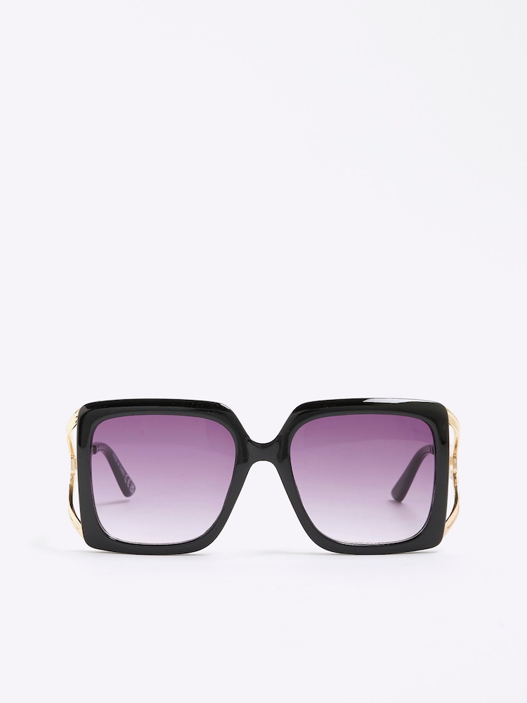 River Island Square Cut Out Sunglasses - Imagem 1 de 5