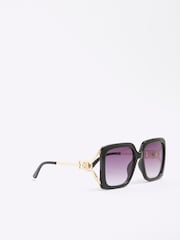 River Island Square Cut Out Sunglasses - Imagem 2 de 5