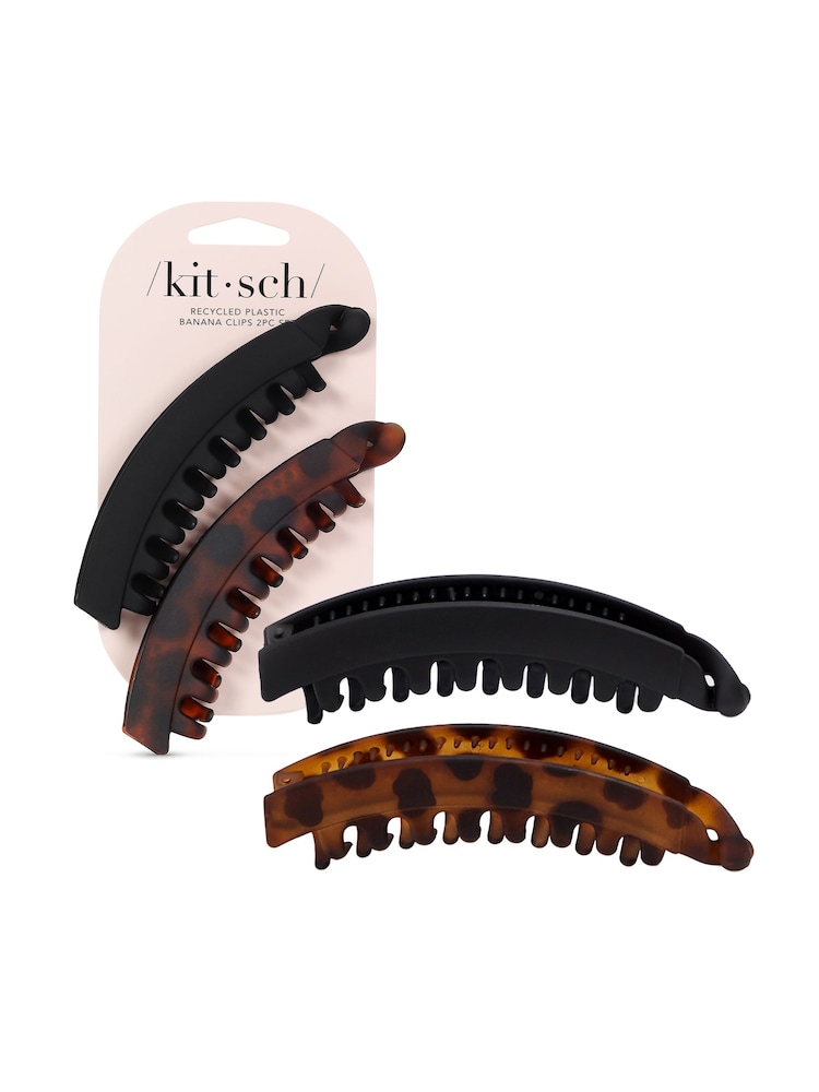 Kitsch Banana Hair Clips Set 2 Piece - Image 1 of 5 Kitsch Banana Hair Clips Set 2 Piece - Image 1 of 5