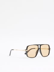 River Island Aviator Metal Sunglasses - Imagem 1 de 5