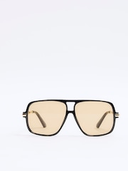 River Island Aviator Metal Sunglasses - Imagem 2 de 5