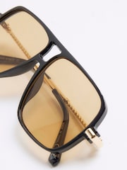 River Island Aviator Metal Sunglasses - Imagem 4 de 5