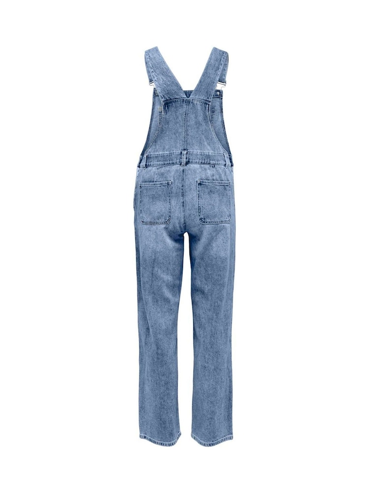 ONLY KIDS Blue Wide Leg Dungarees - Image 2 of 2