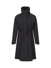 Mountain Warehouse Black Womens Jade Lightweight Long Waterproof Jacket - Image 9 of 11