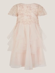Monsoon Pink Arabella Flower Ruffle Dress - Image 2 of 4