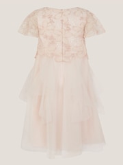 Monsoon Pink Arabella Flower Ruffle Dress - Image 3 of 4