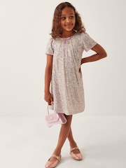 Monsoon Silver Sienna Sequin Bow Party Dress - Image 1 of 4