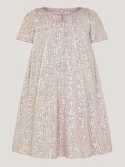 Monsoon Silver Sienna Sequin Bow Party Dress - Image 2 of 4