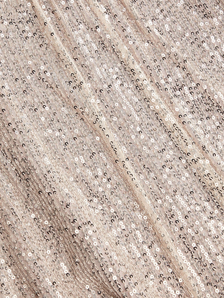 Monsoon Silver Sienna Sequin Bow Party Dress - Image 4 of 4