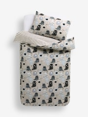 Grey Monsters Duvet Cover and Pillowcase Set - Image 6 of 7