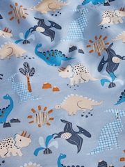 2 Pack Blue Dinosaur Duvet Cover and Pillowcases Set - Image 6 of 7