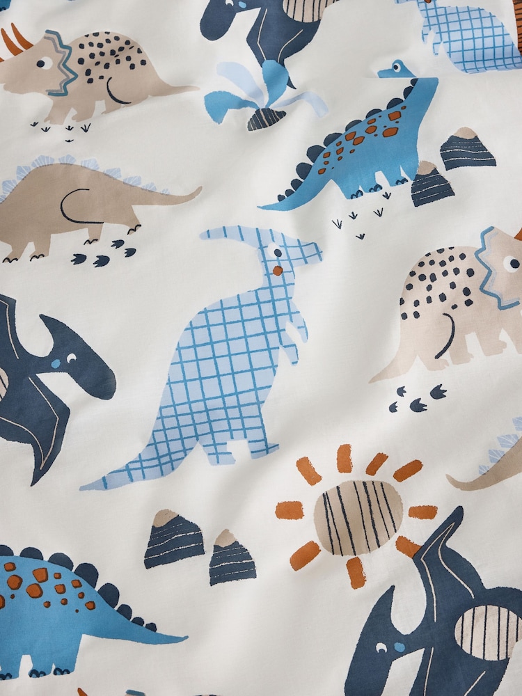 2 Pack Blue Dinosaur Duvet Cover and Pillowcases Set - Image 7 of 7 2 Pack Blue Dinosaur Duvet Cover and Pillowcases Set - Image 7 of 7