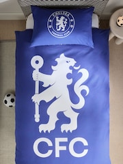Blue Chelsea Football Club Duvet Cover and Pillowcase Set - Image 3 of 4