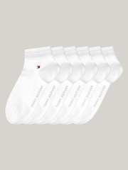 Tommy Hilfiger White Ankle Socks 6 Pack - Image 1 of 3