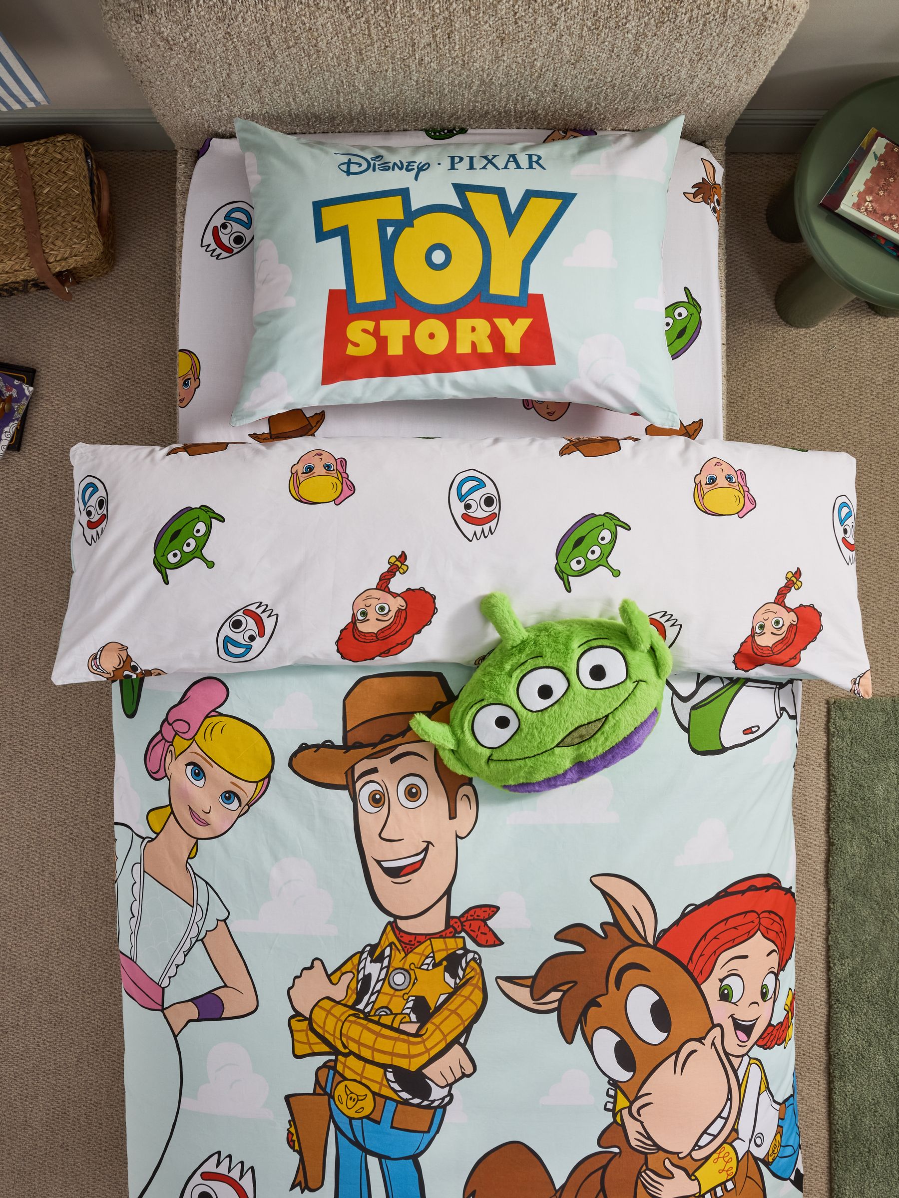 Buy Blue Toy Story Cotton Duvet Cover and Pillowcase Set from Next USA