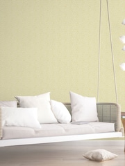 Galerie Yellow French Country Leaf A4 Wallpaper Sample - Image 1 of 2