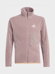 بني فاتح - adidas Zip Up Terrex Fleece - صورة 6 من 6